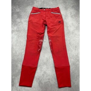 Spooks Riding Red Equestrian Breeches Horse Riding Pants Women Small Stretch